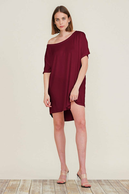 Loose Home Long Sleeve Shirt Mini Dress