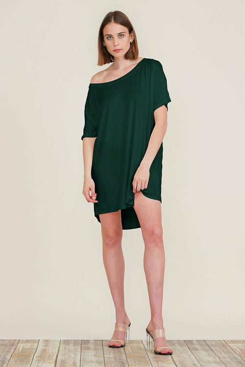 Loose Home Long Sleeve Shirt Mini Dress