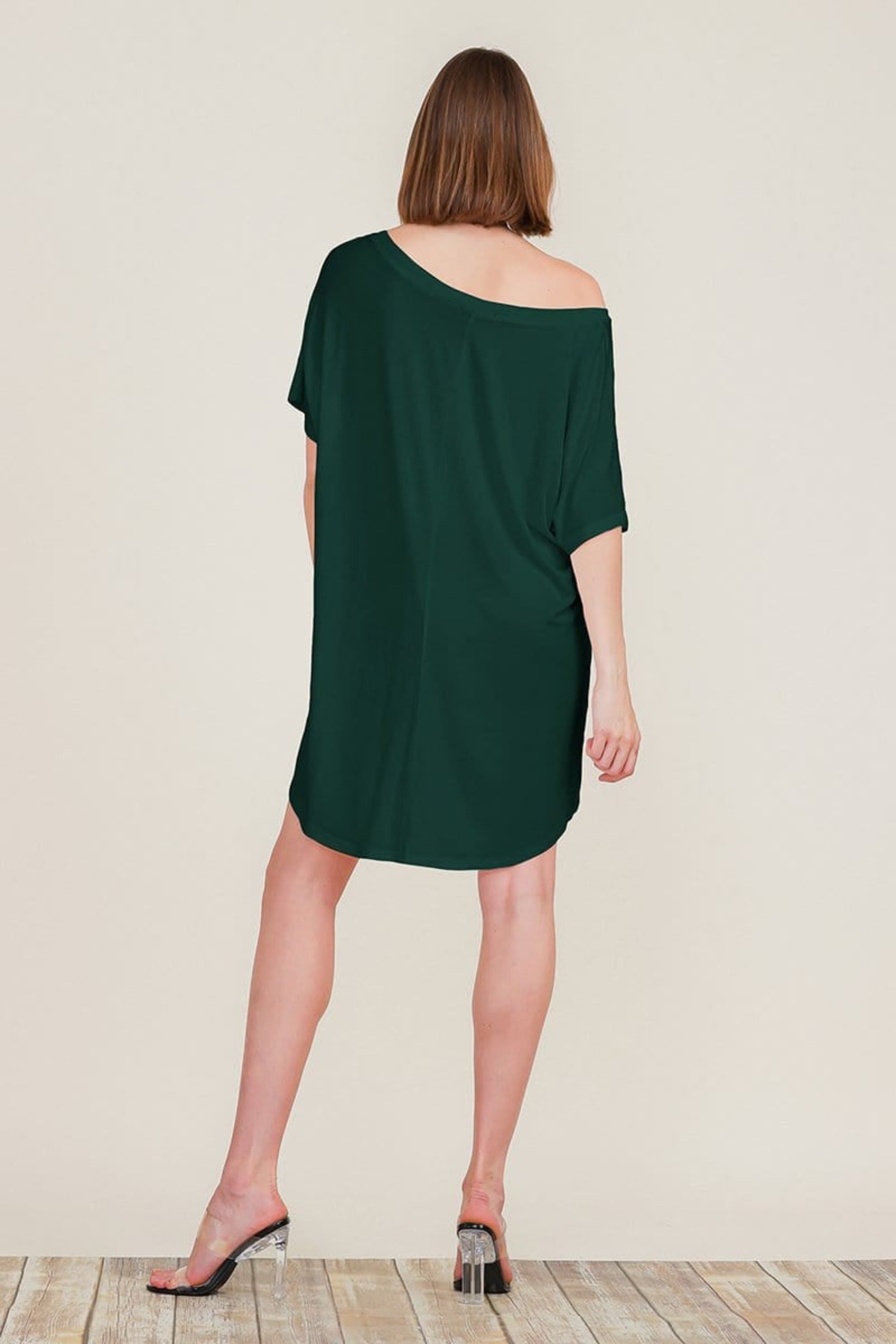 Loose Home Long Sleeve Shirt Mini Dress