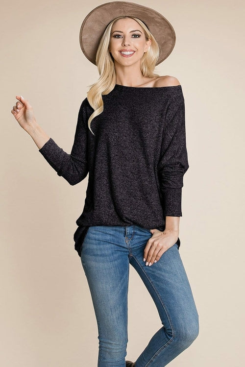 Casual Dolman Loose Fit Knit Top