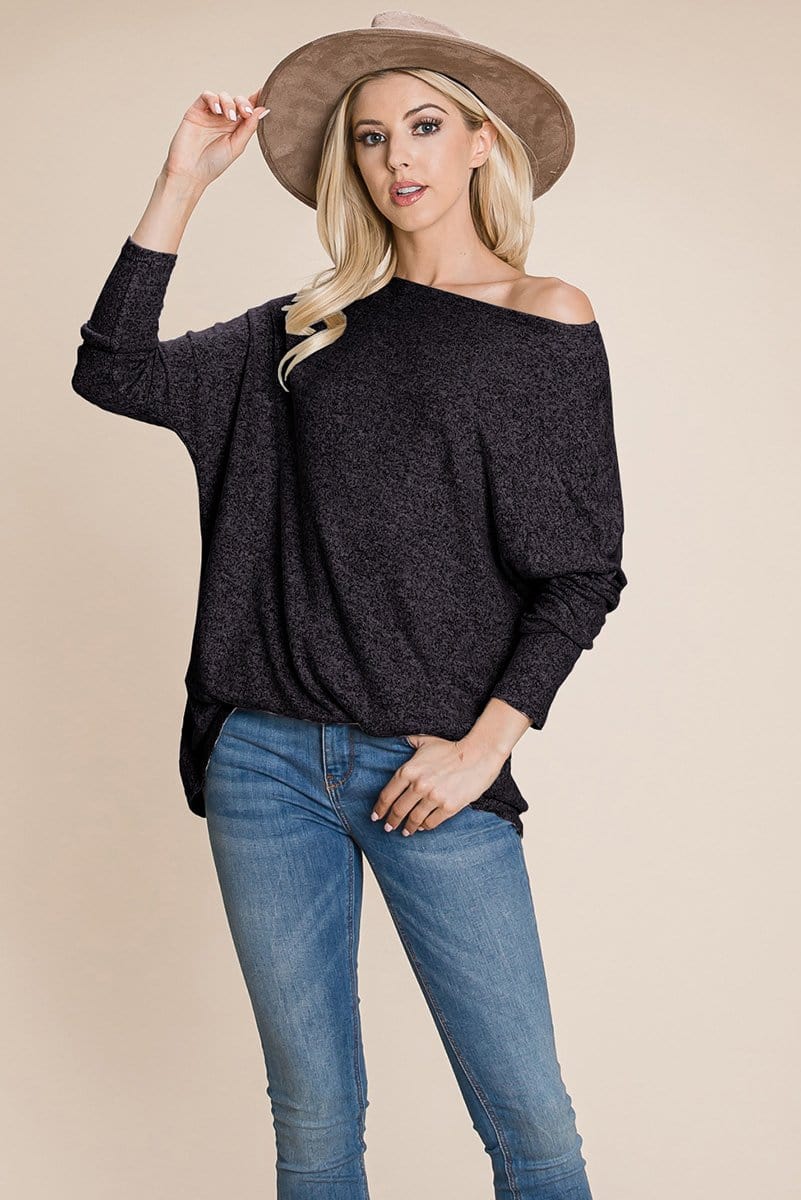 Casual Dolman Loose Fit Knit Top
