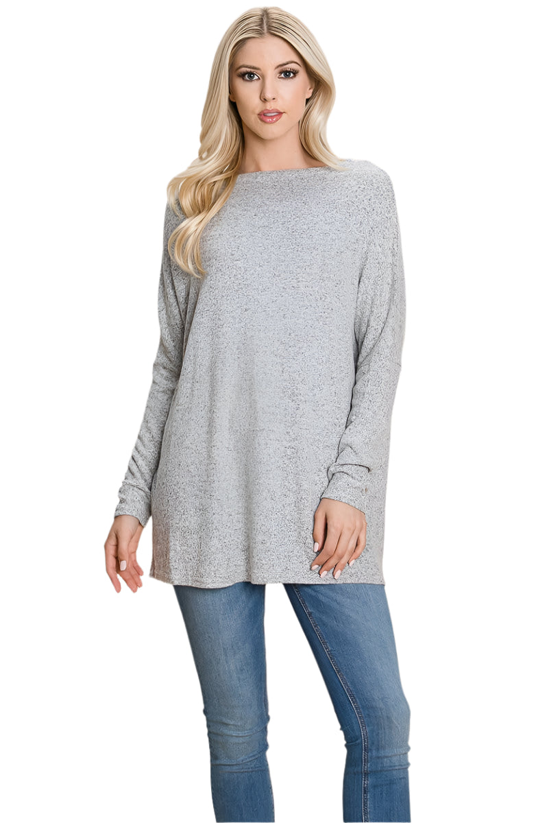 Casual Dolman Loose Fit Knit Top