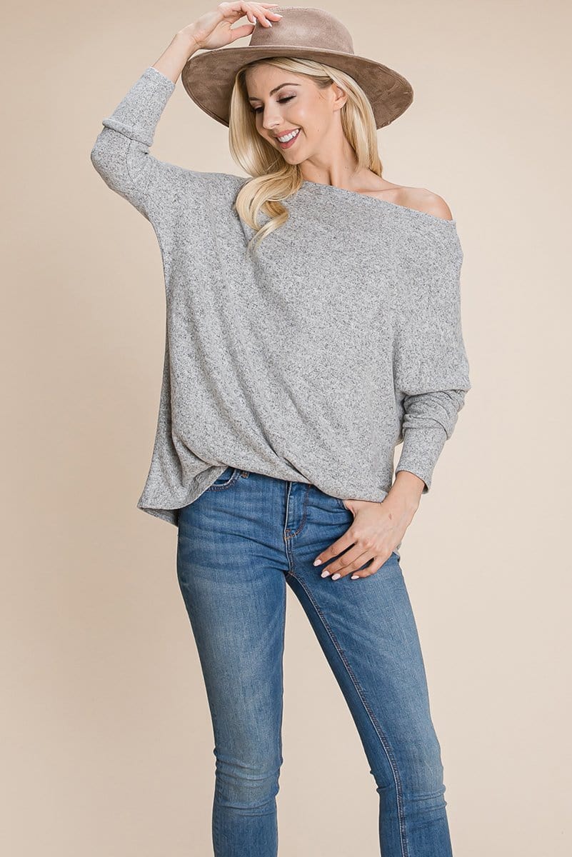 Casual Dolman Loose Fit Knit Top
