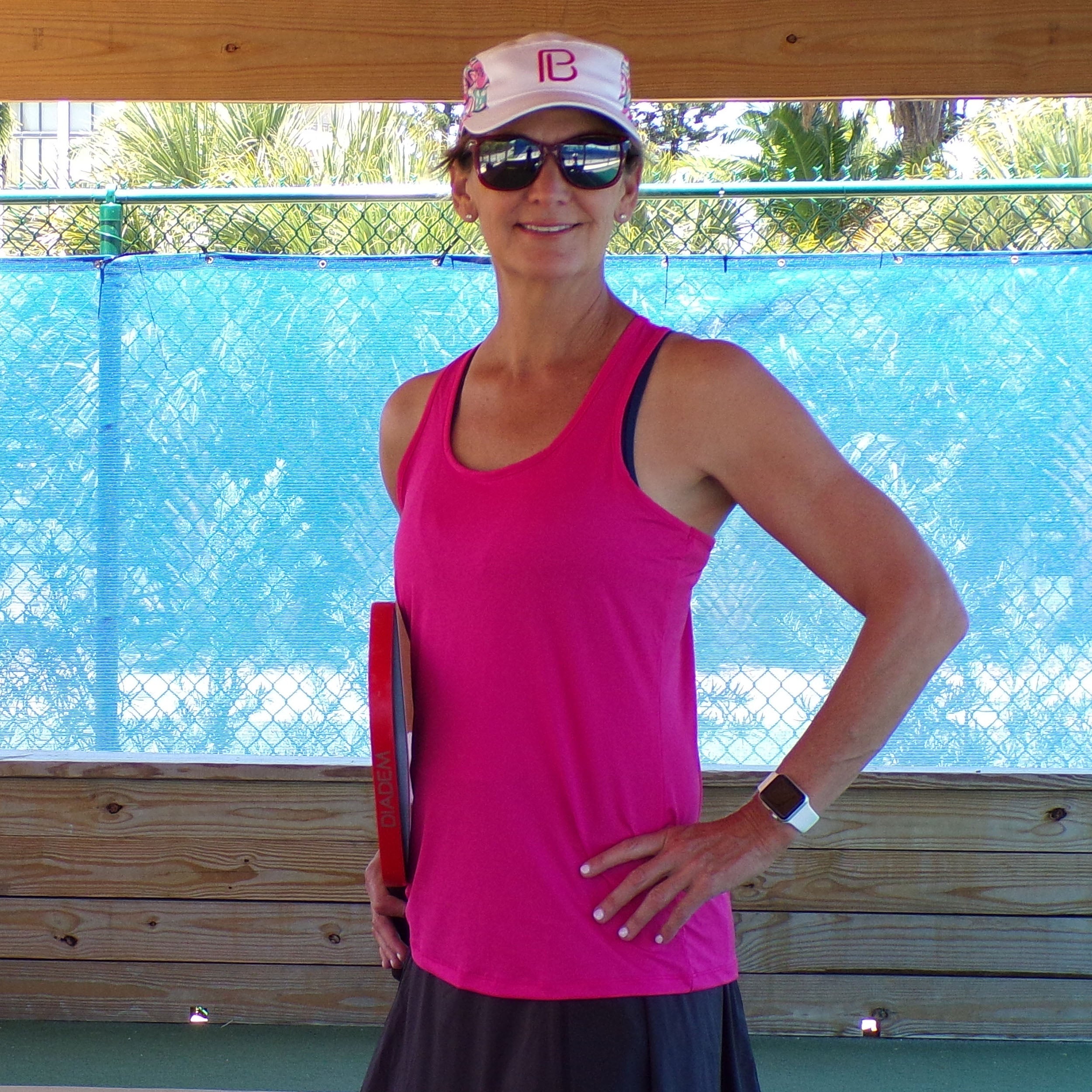Pickleball Bella Racerback Tank Pink