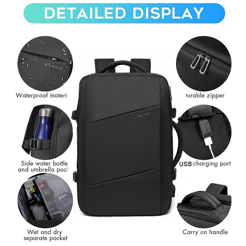 Aesthetic Travel Backpacks with USB
