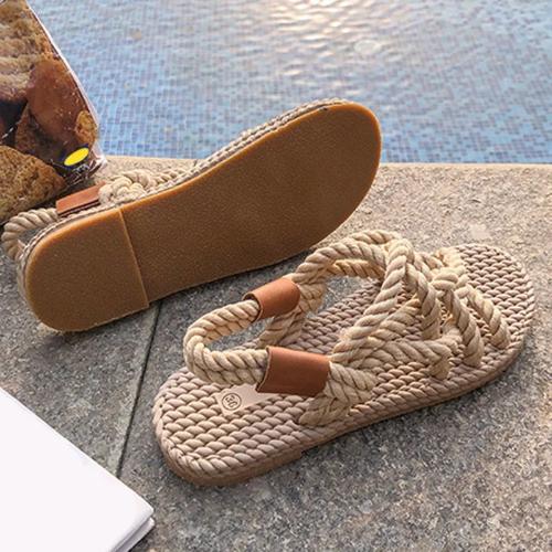 Braided Rope Sandals - Sexikinis Swim