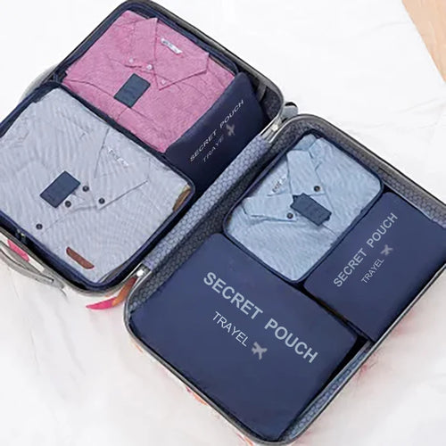 Six Piece Travel Luggage Storage Bags