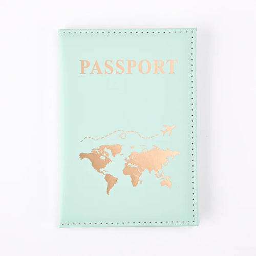 Map Pattern Ticket Passport Covers