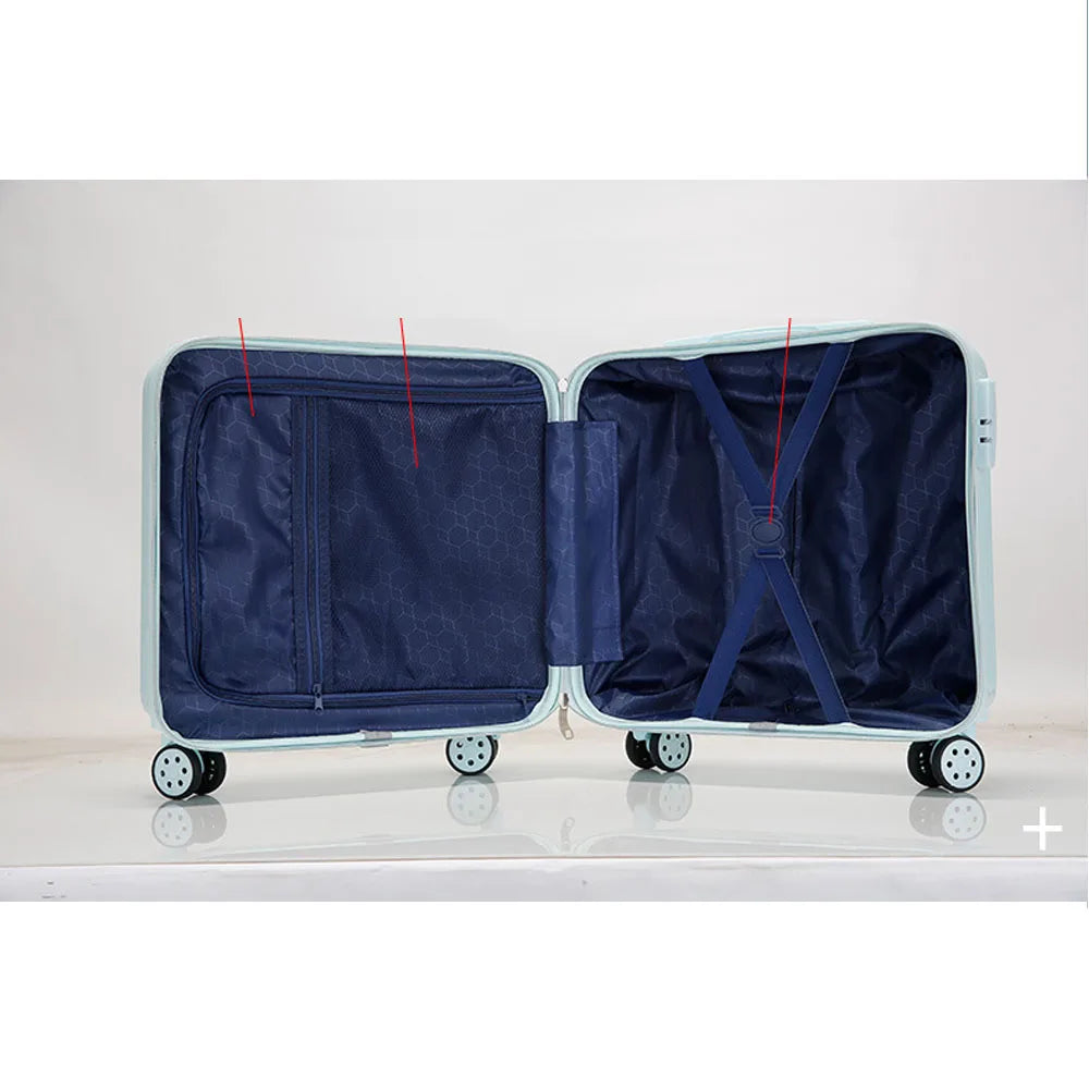 18 in Waterproof Suitcase With Retractable Lever ABP+PC
