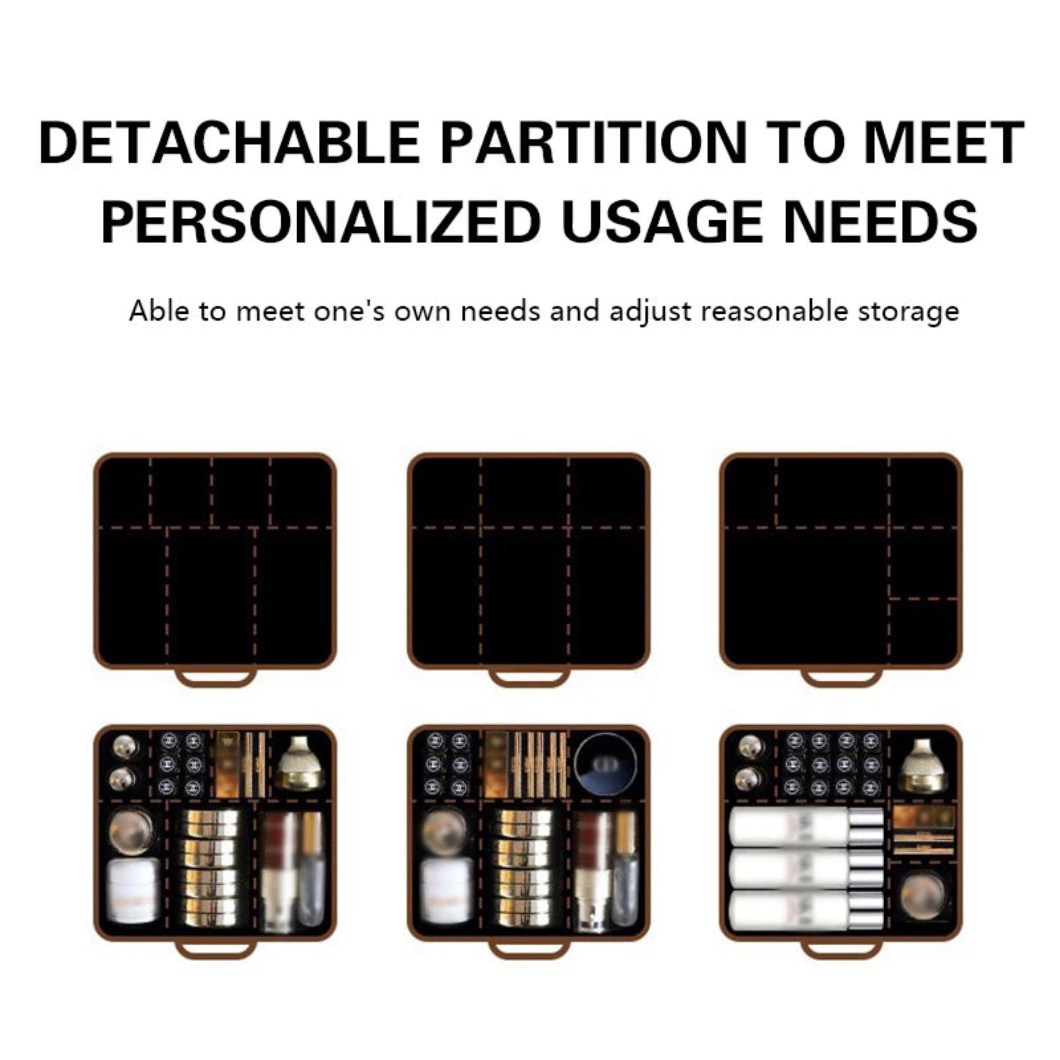 Professional with Adjustable Strap and Dividers Makeup Brush Case