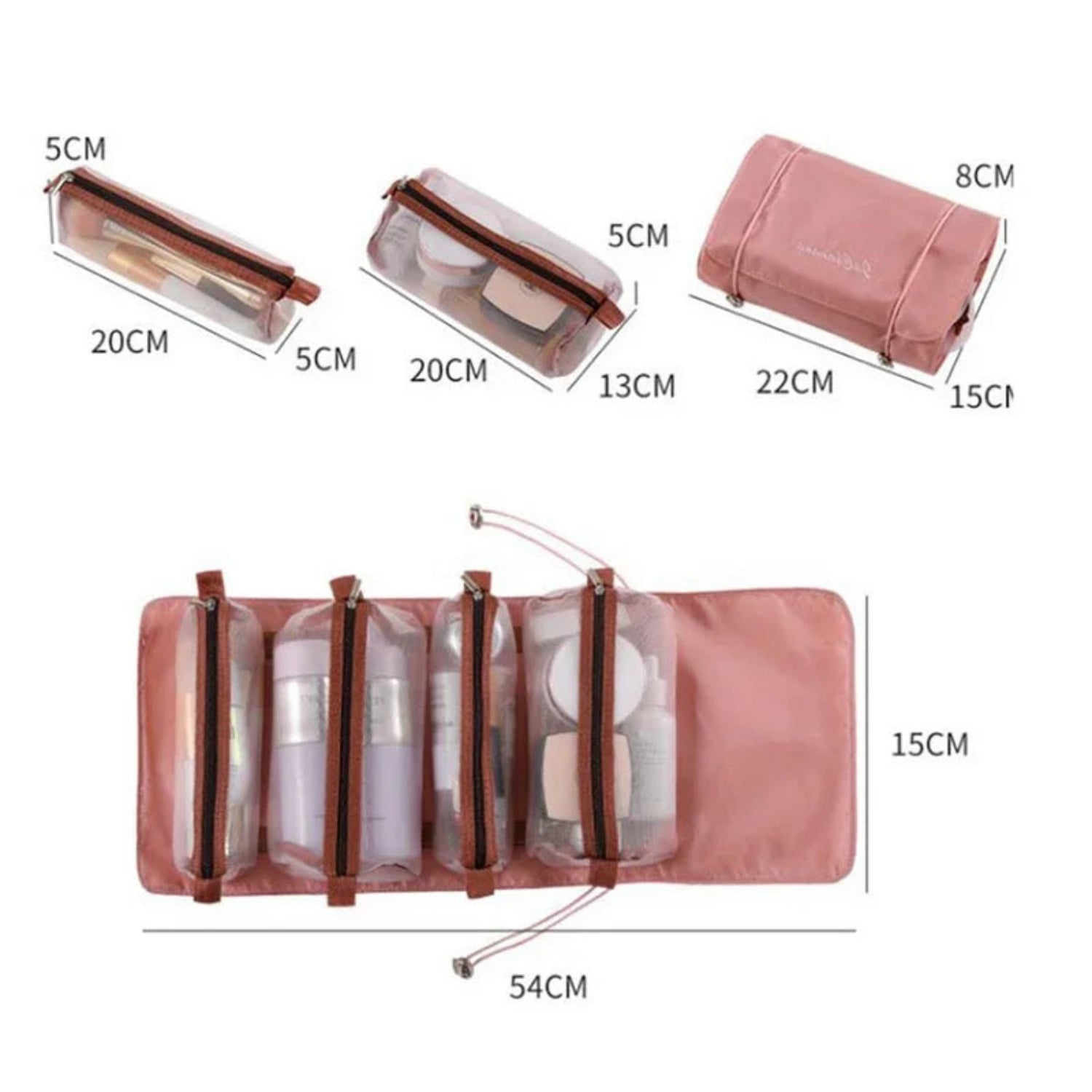 Large Capacity Detachable Makeup Bag