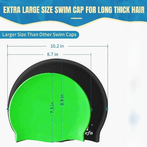 Extra Large Swim Cap for Long Hair 