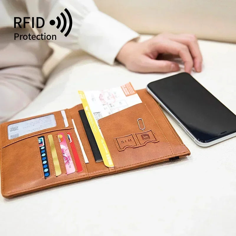 RFID ANTI Blocking Thin Passport Holder