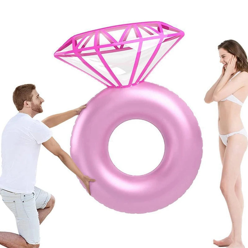 Bachelorette Pool Floats Inflatable Diamond Ring Floaties Party