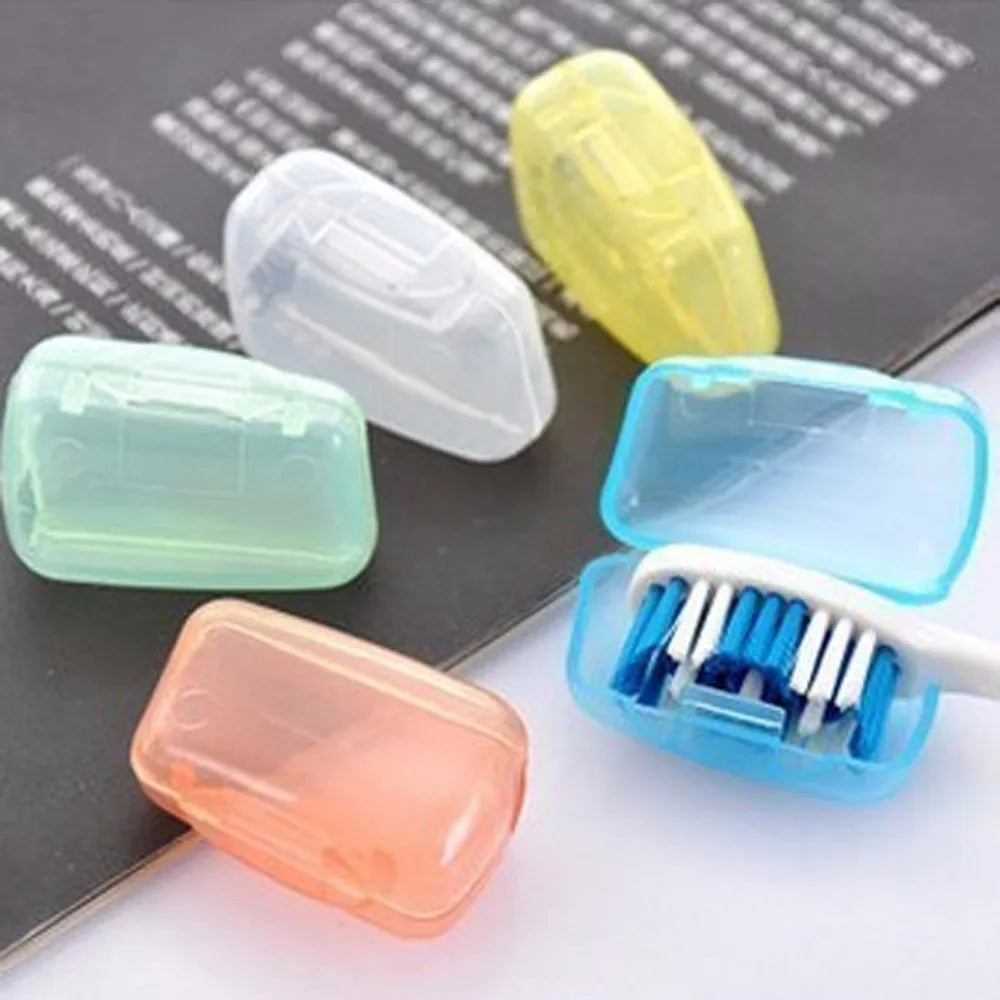 Portable Toothbrush Cover Holder Set
