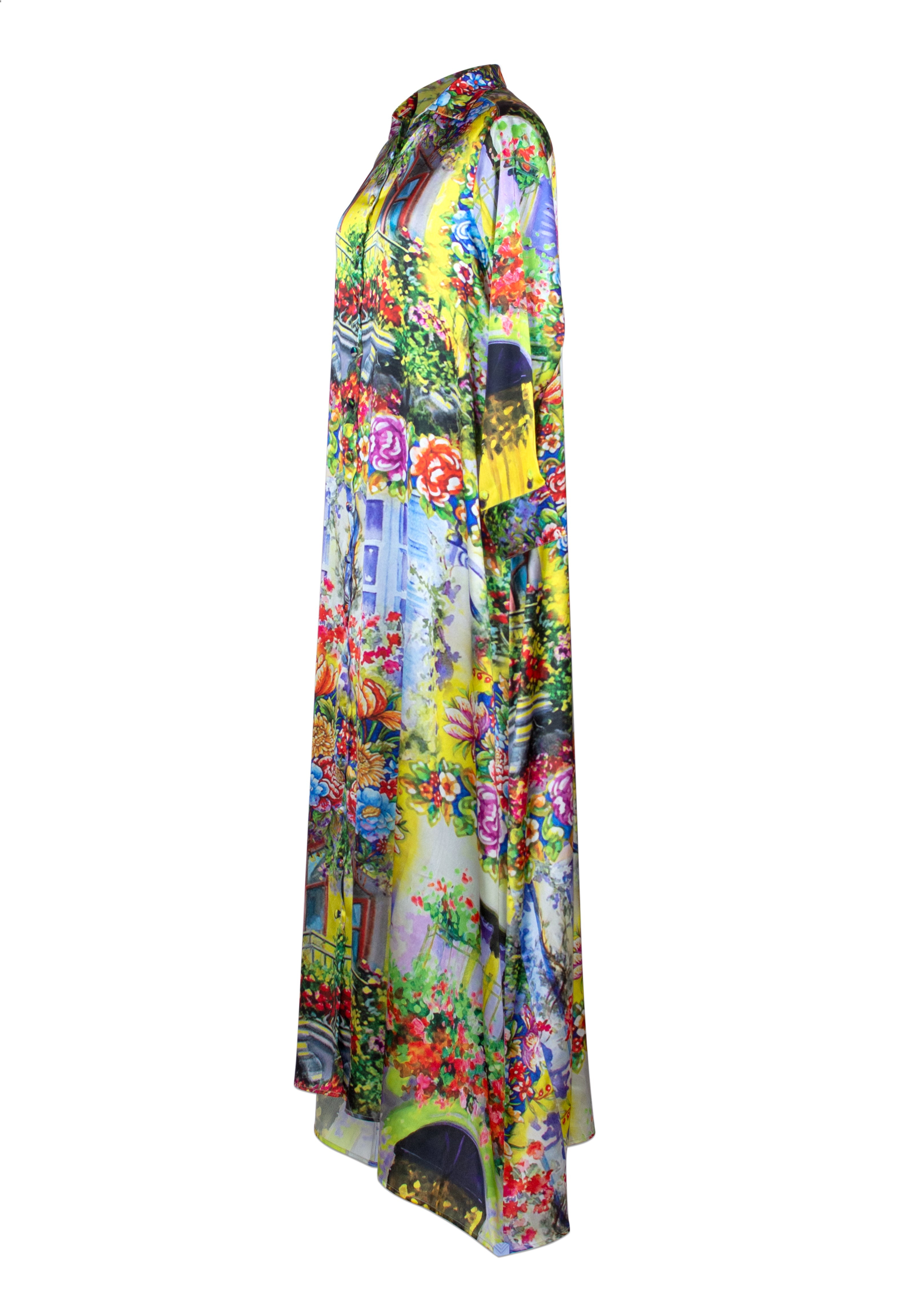 Saisankoh Sicily Print Shirt Dress