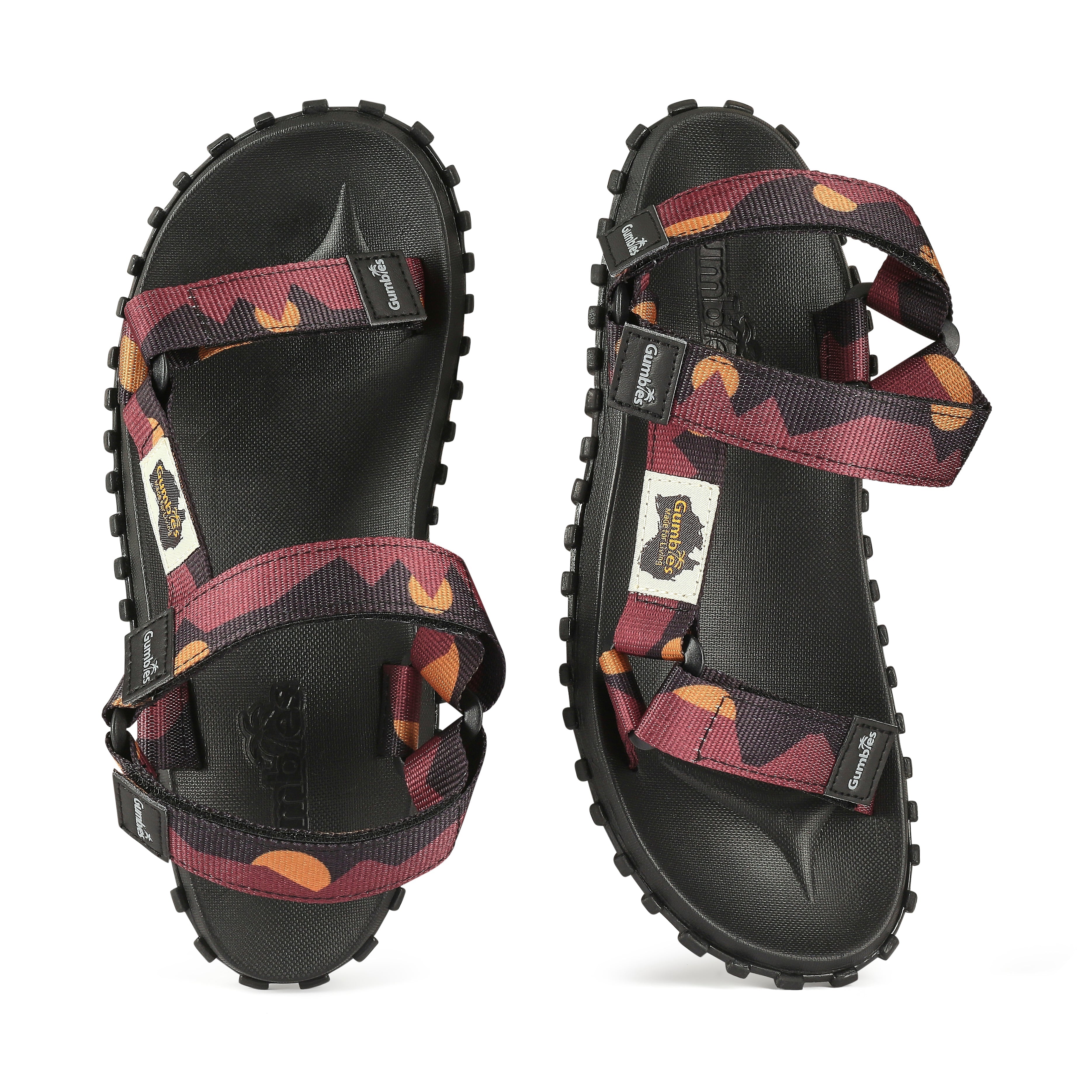 Scrambler Sandals - Women's - Burgundy &amp; Orange
