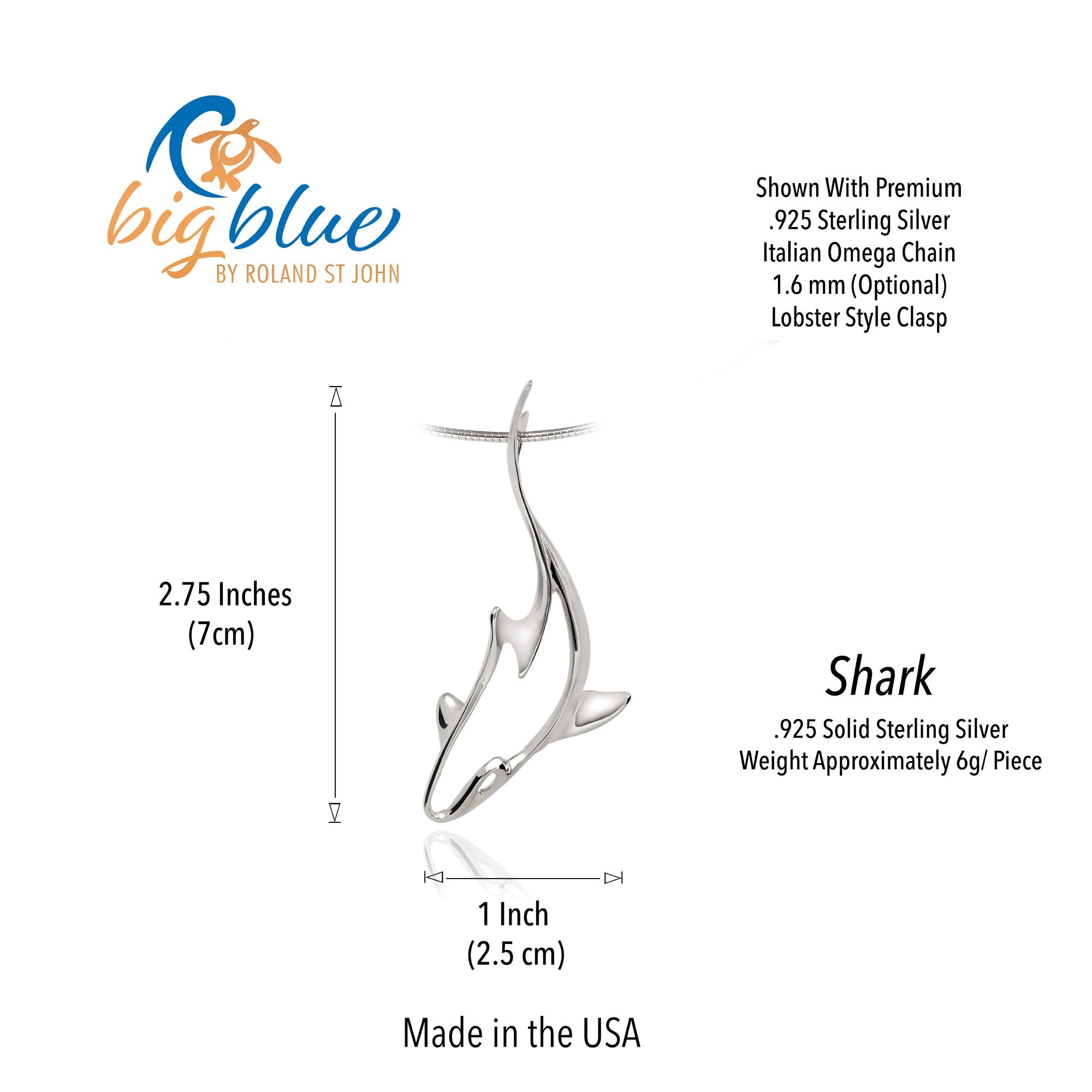 Grey Reef Shark Necklaces