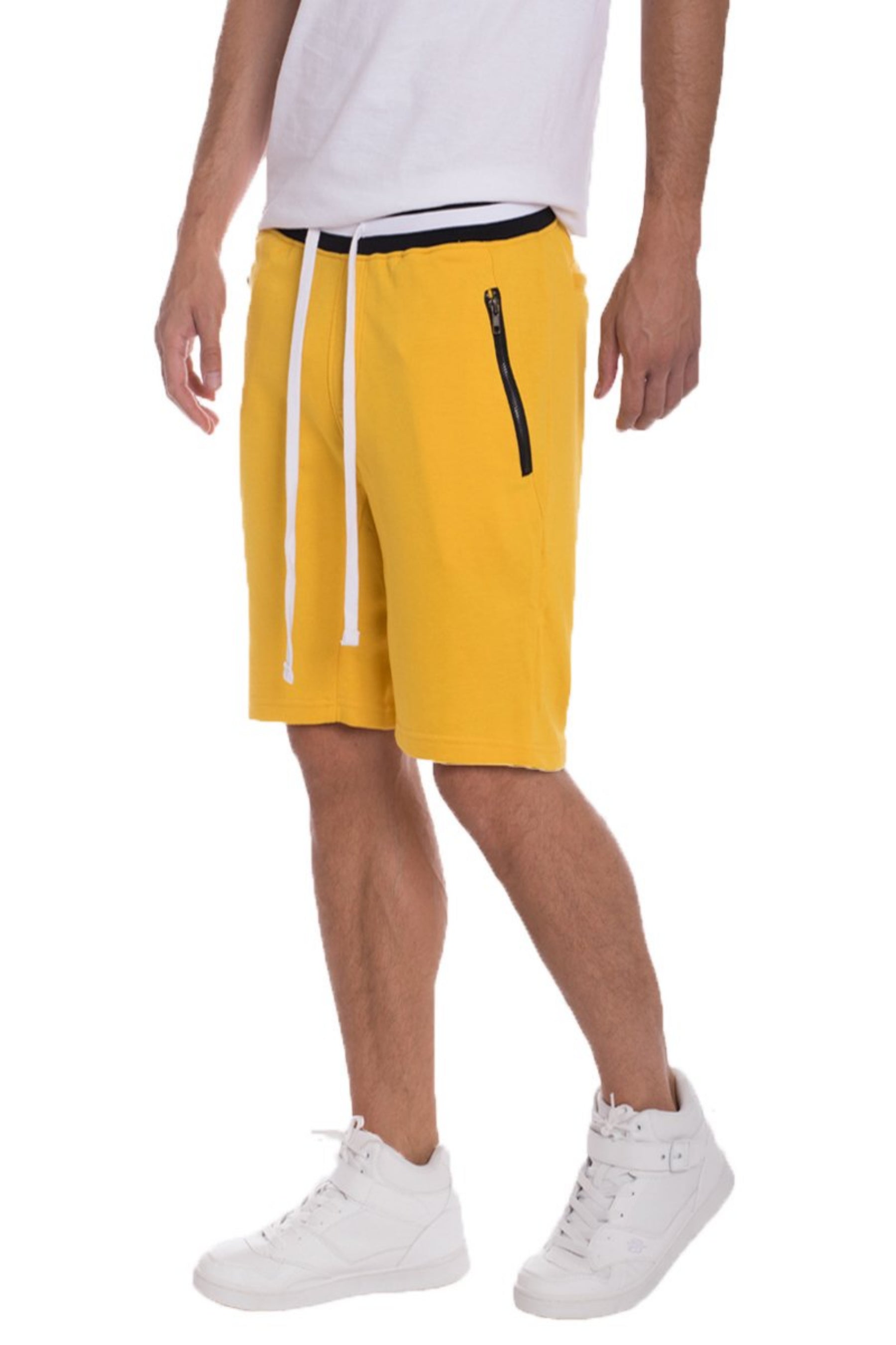 yellow shorts