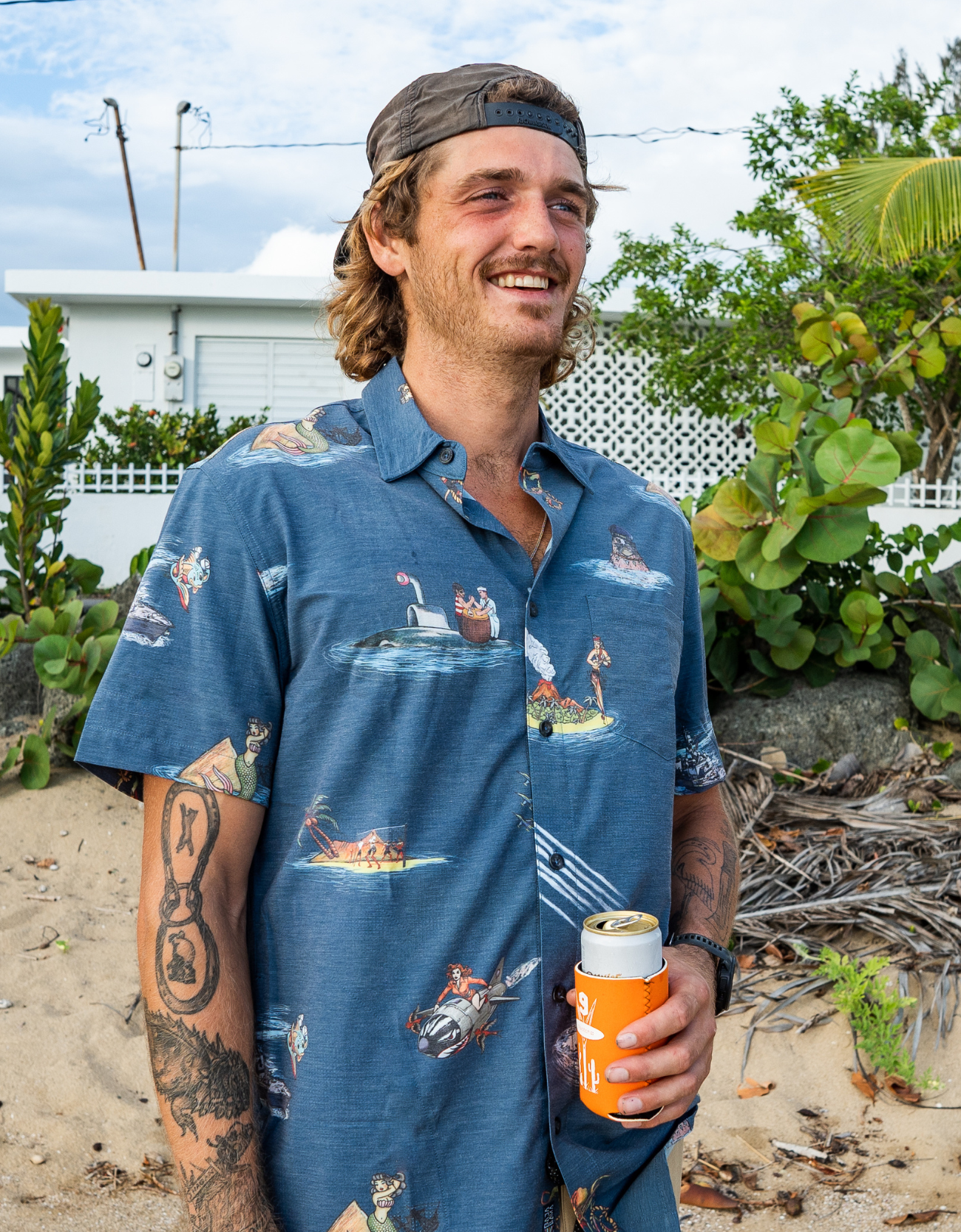 Sailor Stories Navy Vagabond Button Up
