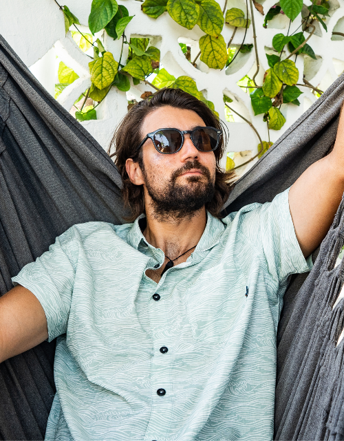 Roll Tides Fern Green Seven Seas Button Up