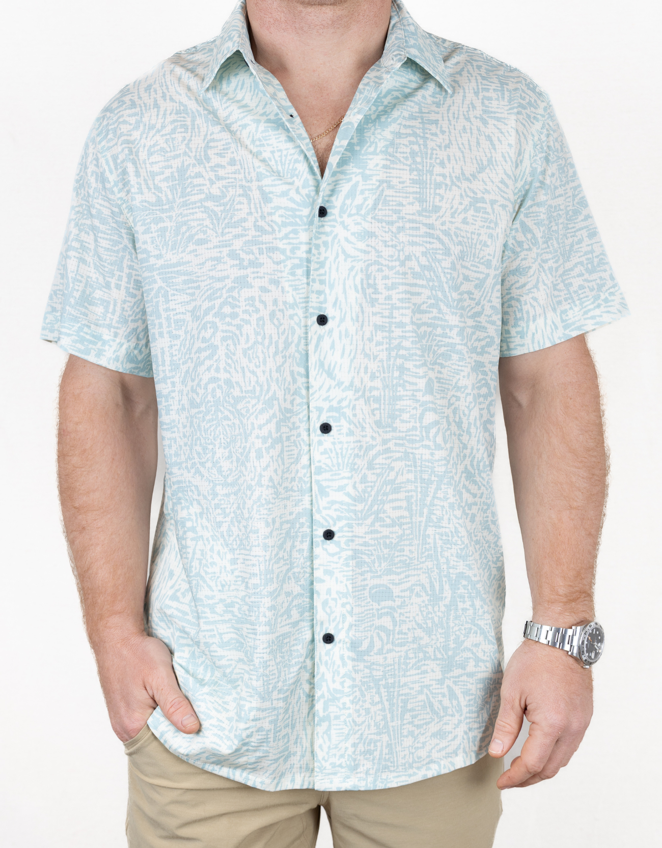 Hidden Llama Mojave Button Up