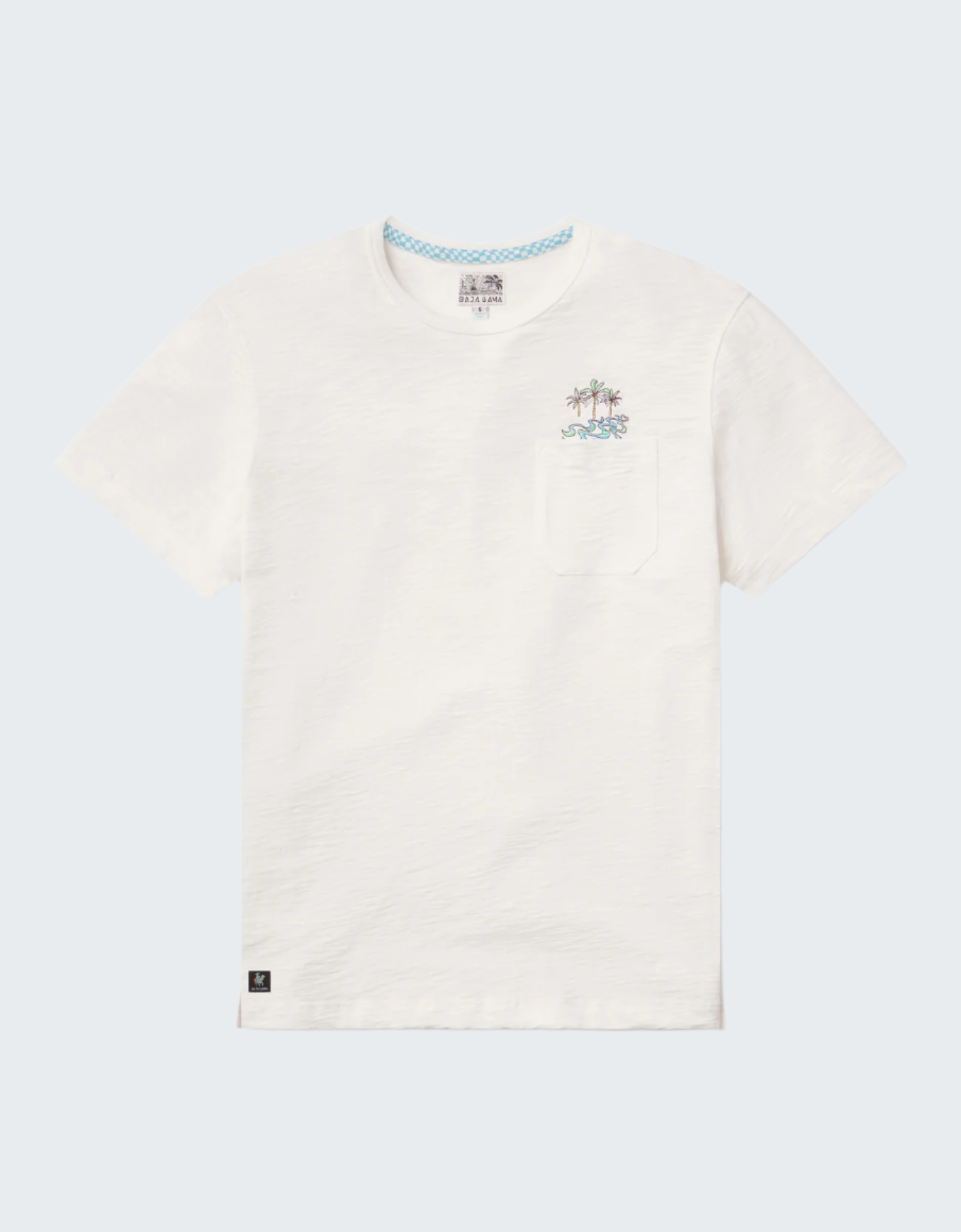 Palmy Waves Slub Pima Packet Tee