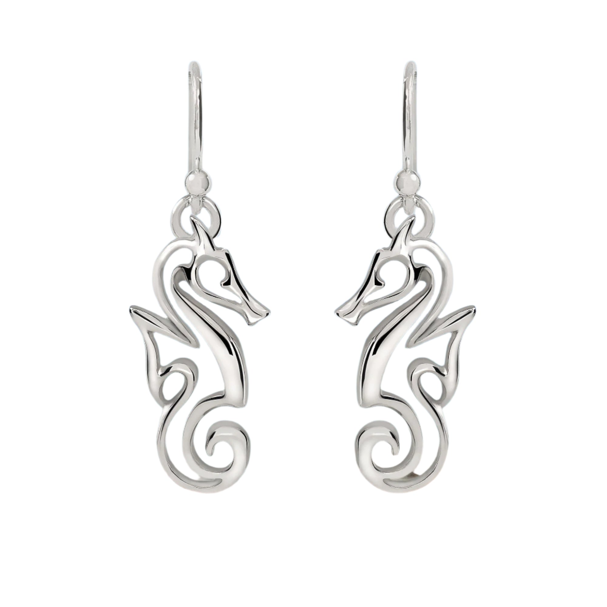 Seahorse Earrings for Women Sterling Silver