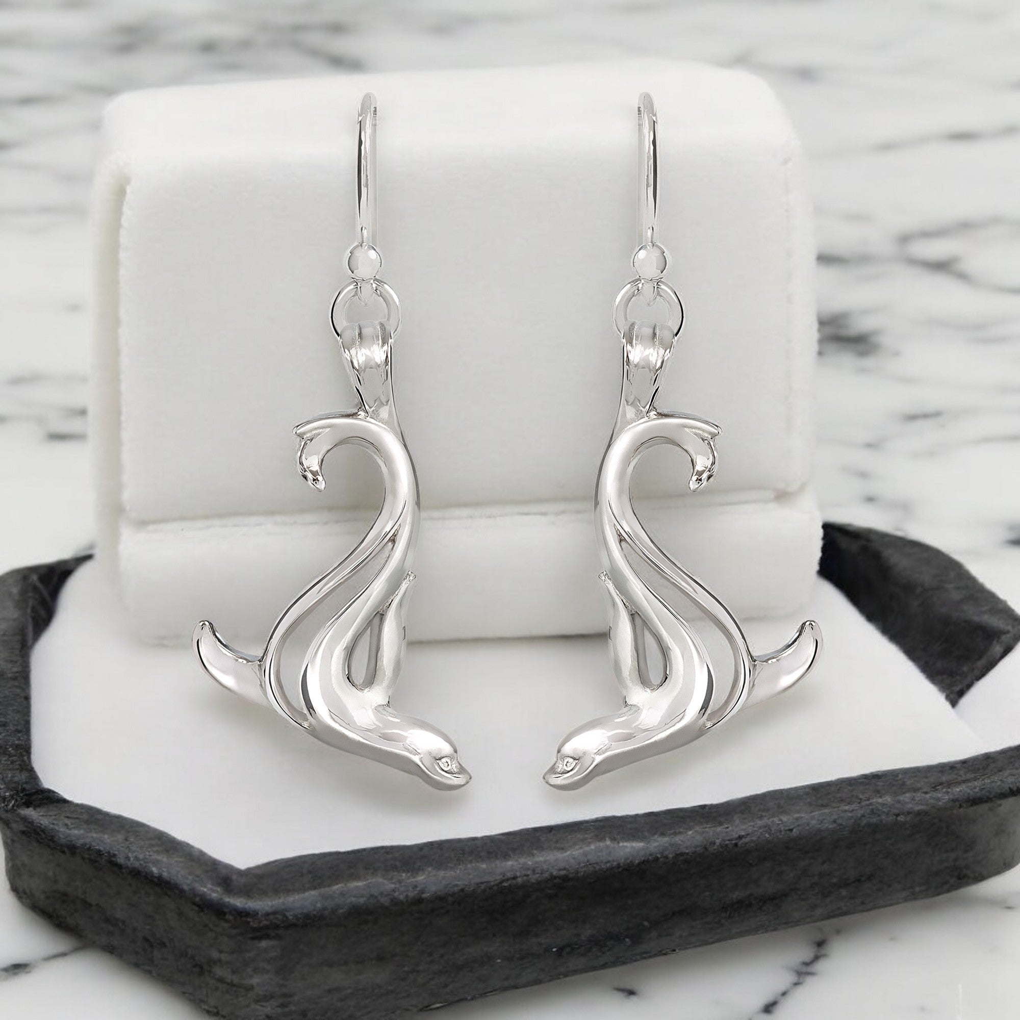 Sea Lion Earrings Sterling Silver