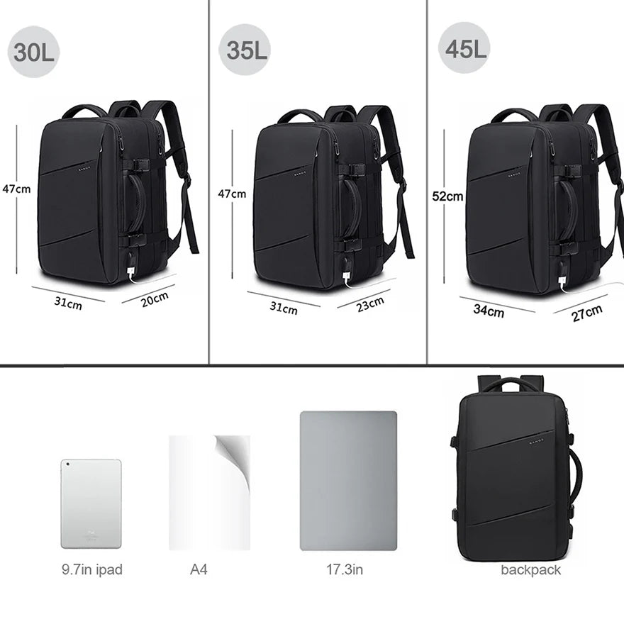 Aesthetic Travel Backpacks with USB