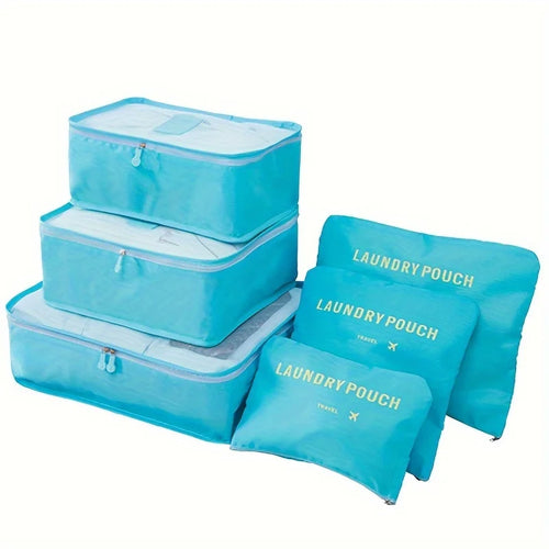 Six Piece Travel Luggage Storage Bags