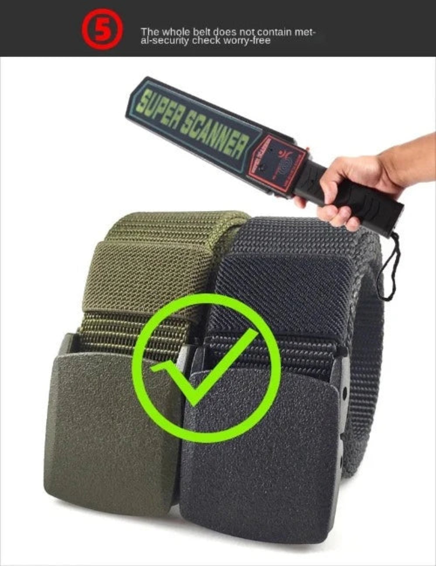 Automatic Buckle Nylon Belt