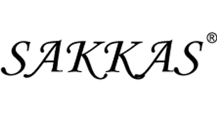 Sakkas logo in black on a white background