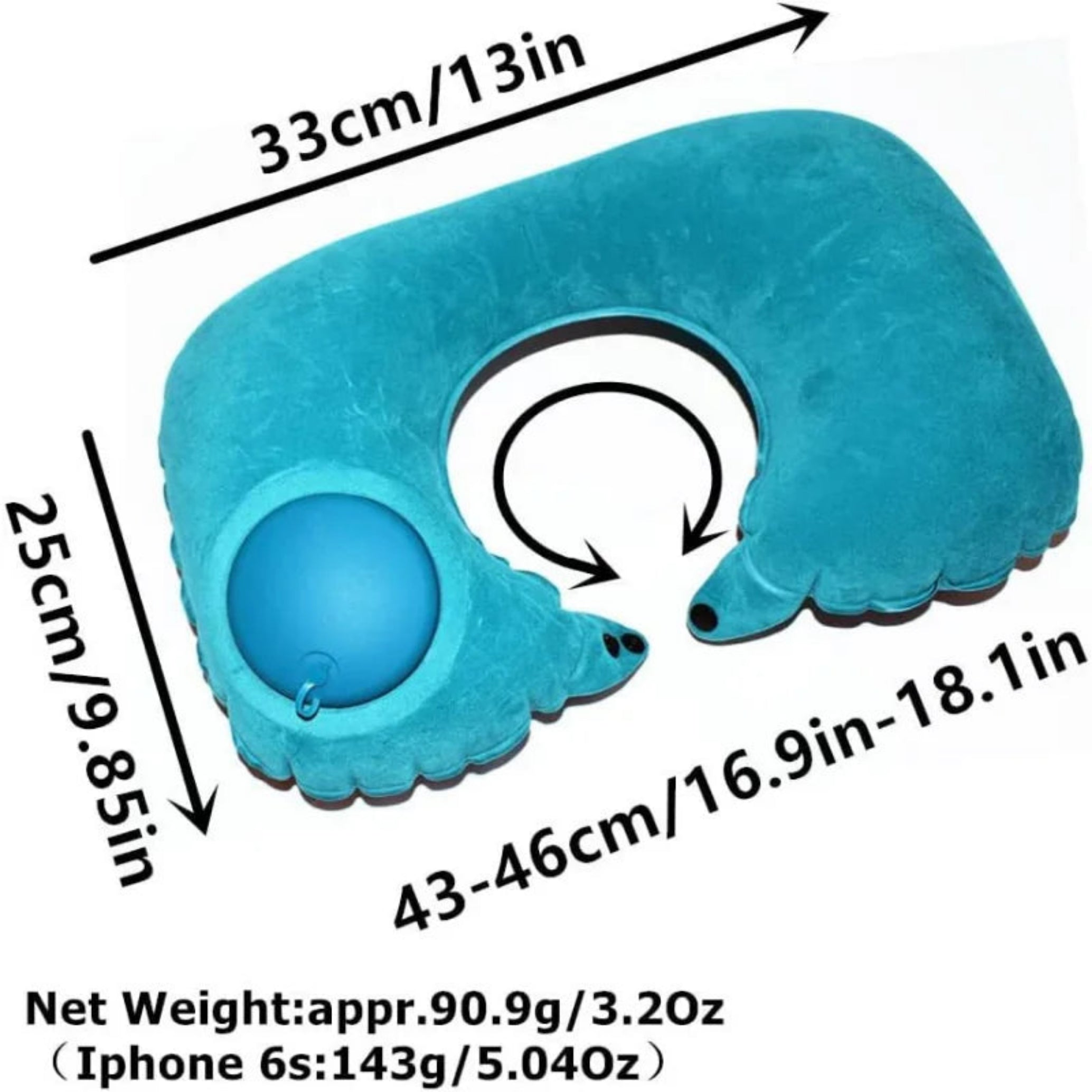 Inflatable Super Light Portable Neck Pillow