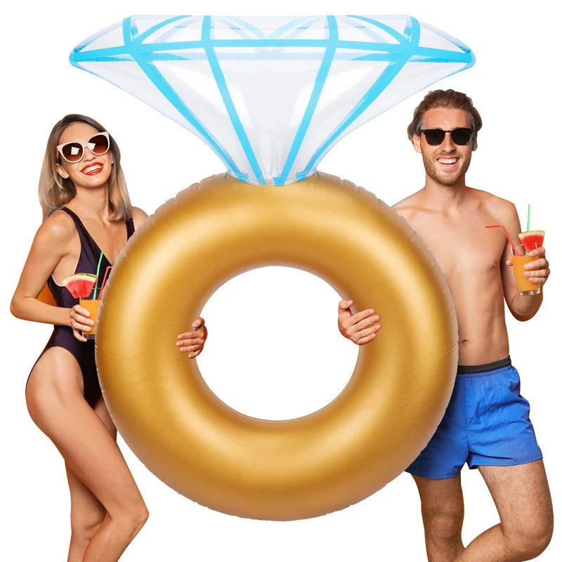 Bachelorette Pool Floats Inflatable Diamond Ring Floaties Party