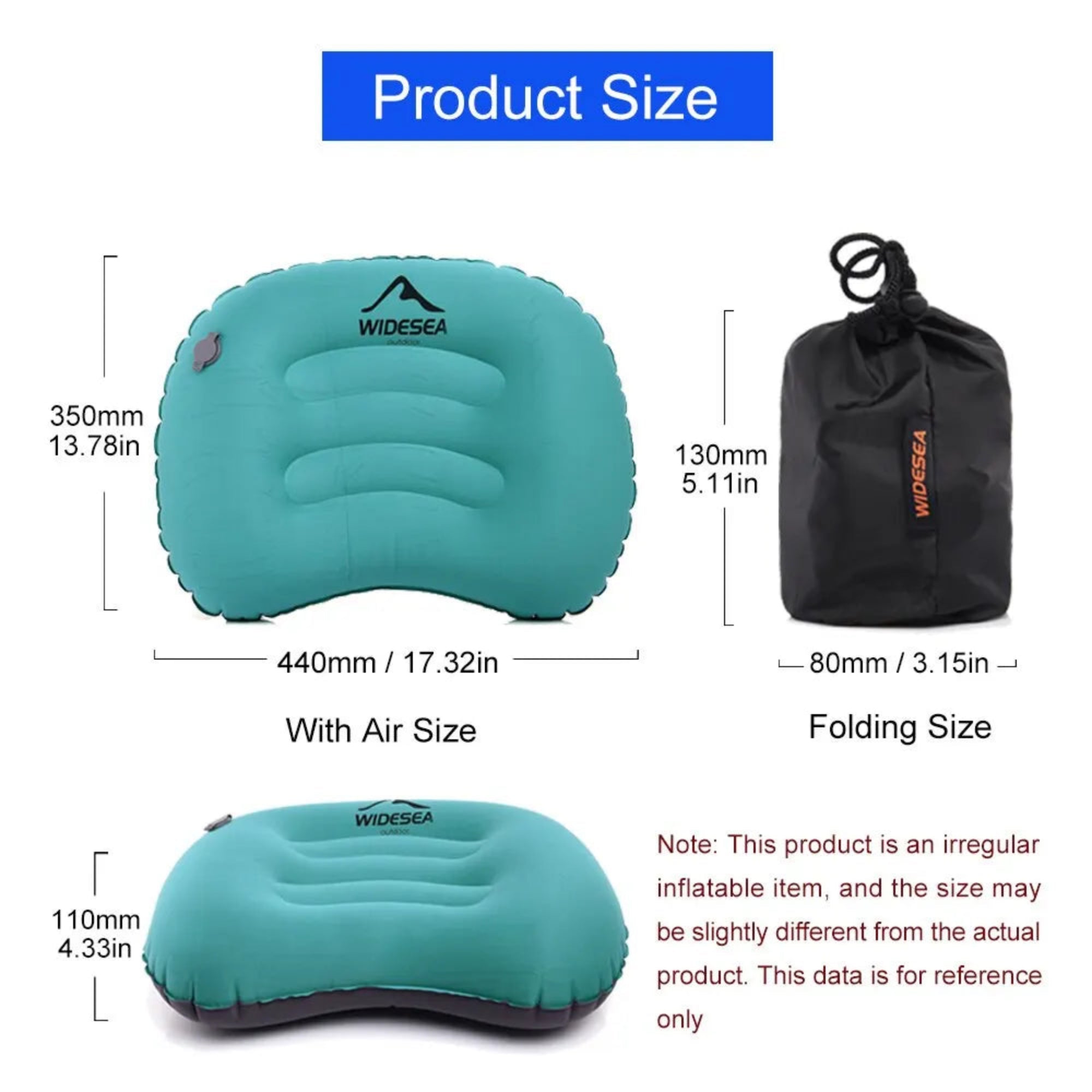 Widesea Portable Inflatable Pillow