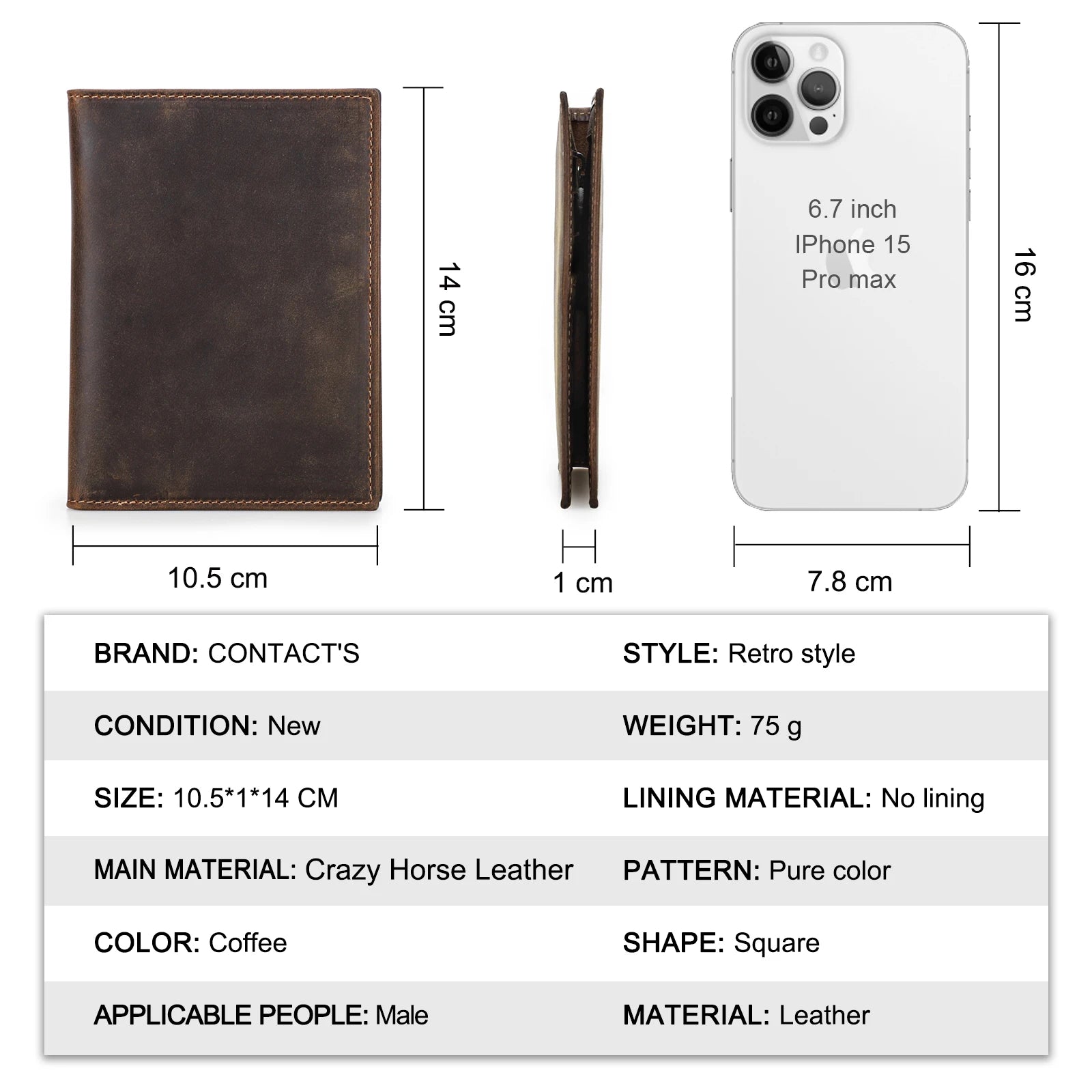 Genuine Cow Leather Passport Holder Travel Wallet with Airtag Case
