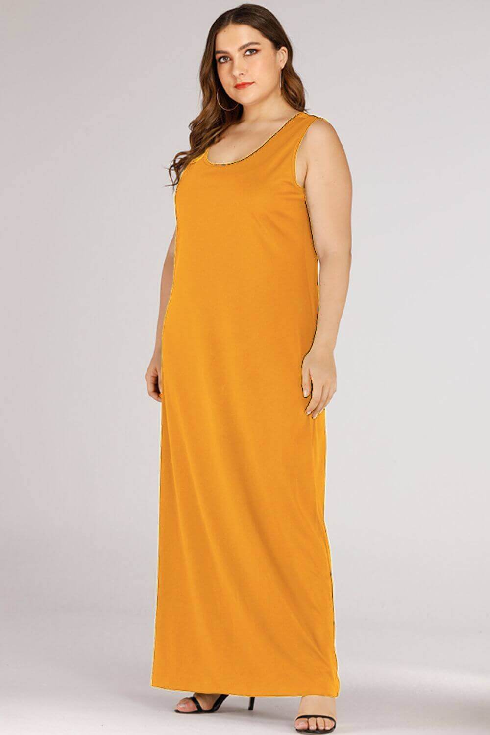 Scoop Neck Maxi Tank Dress