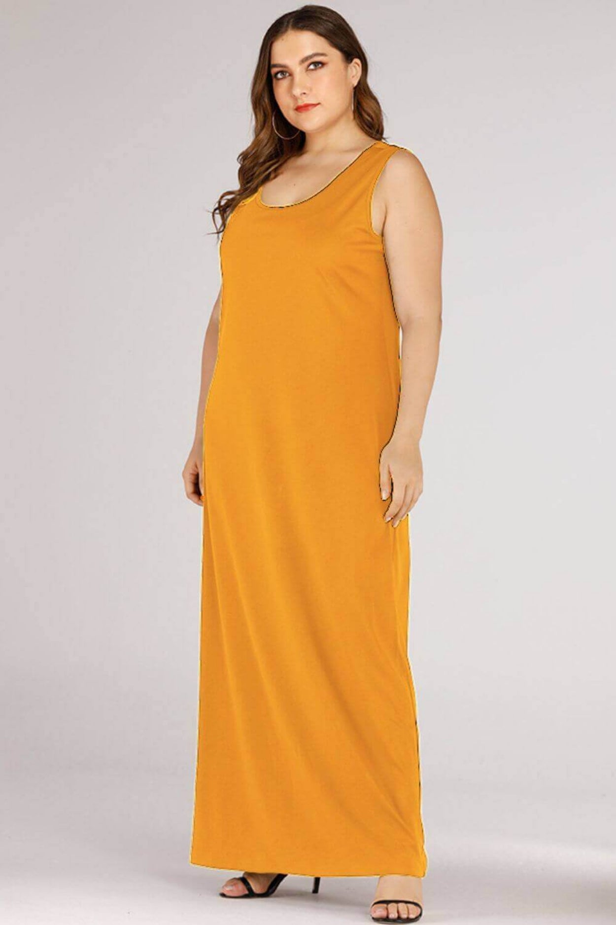 Scoop Neck Maxi Tank Dress