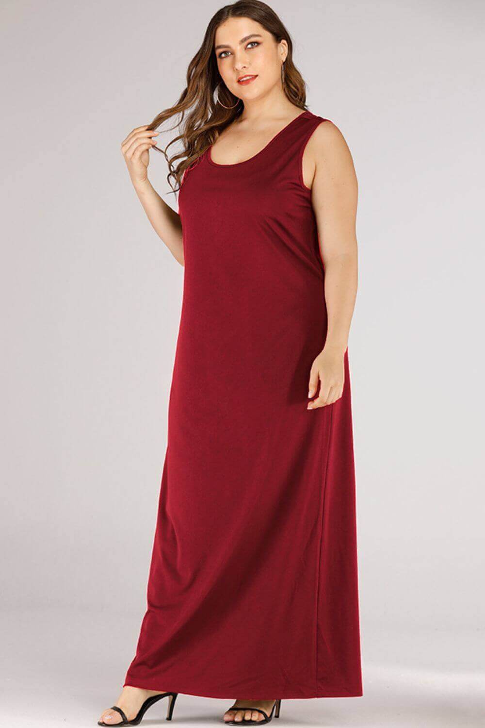 Scoop Neck Maxi Tank Dress