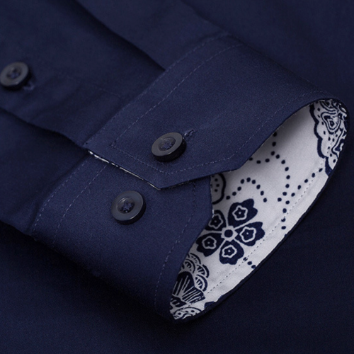 Button Down Shirt with Oriental Inner Details