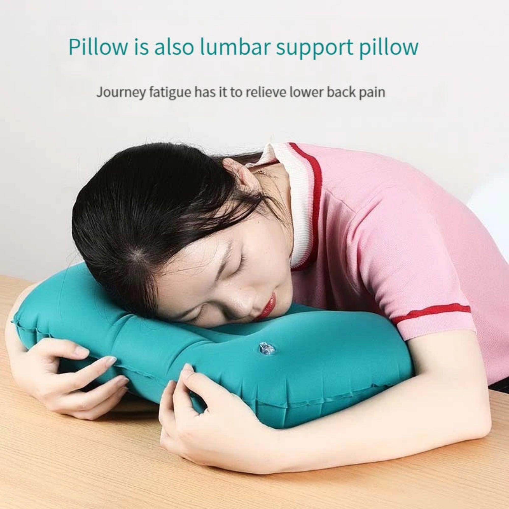 Travel Press Inflatable Cushion Pillow