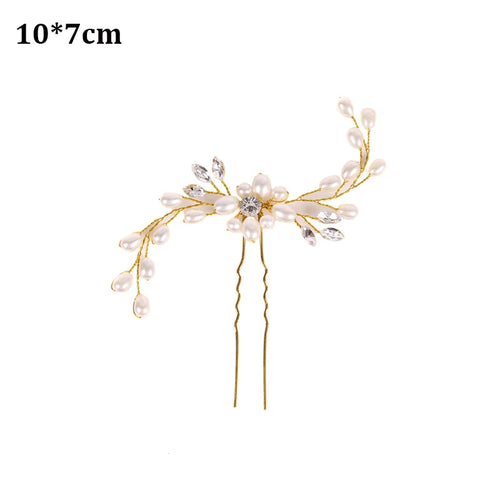 Elegant Handmade Tiara Wedding Hair Comb