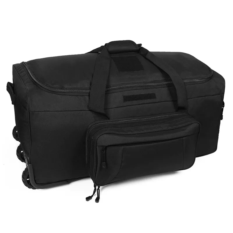 Large Capacity Military Tactical Duffel Bag with Wheels