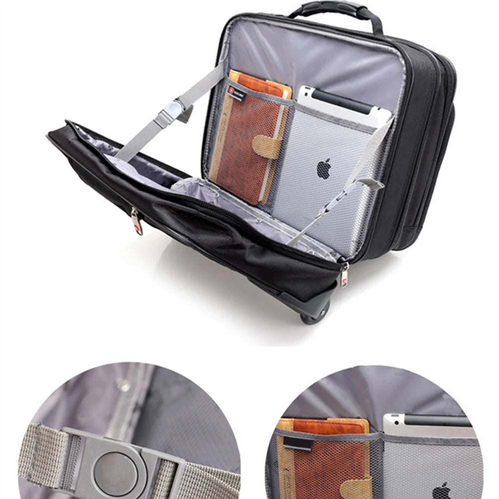18" Travel Bag Black Oxford Waterproof Suitcases
