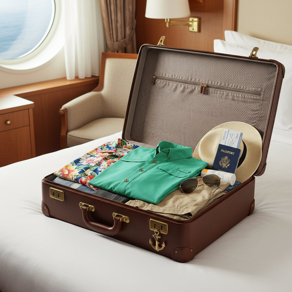 Green short-sleeve shirt with button details on a white background