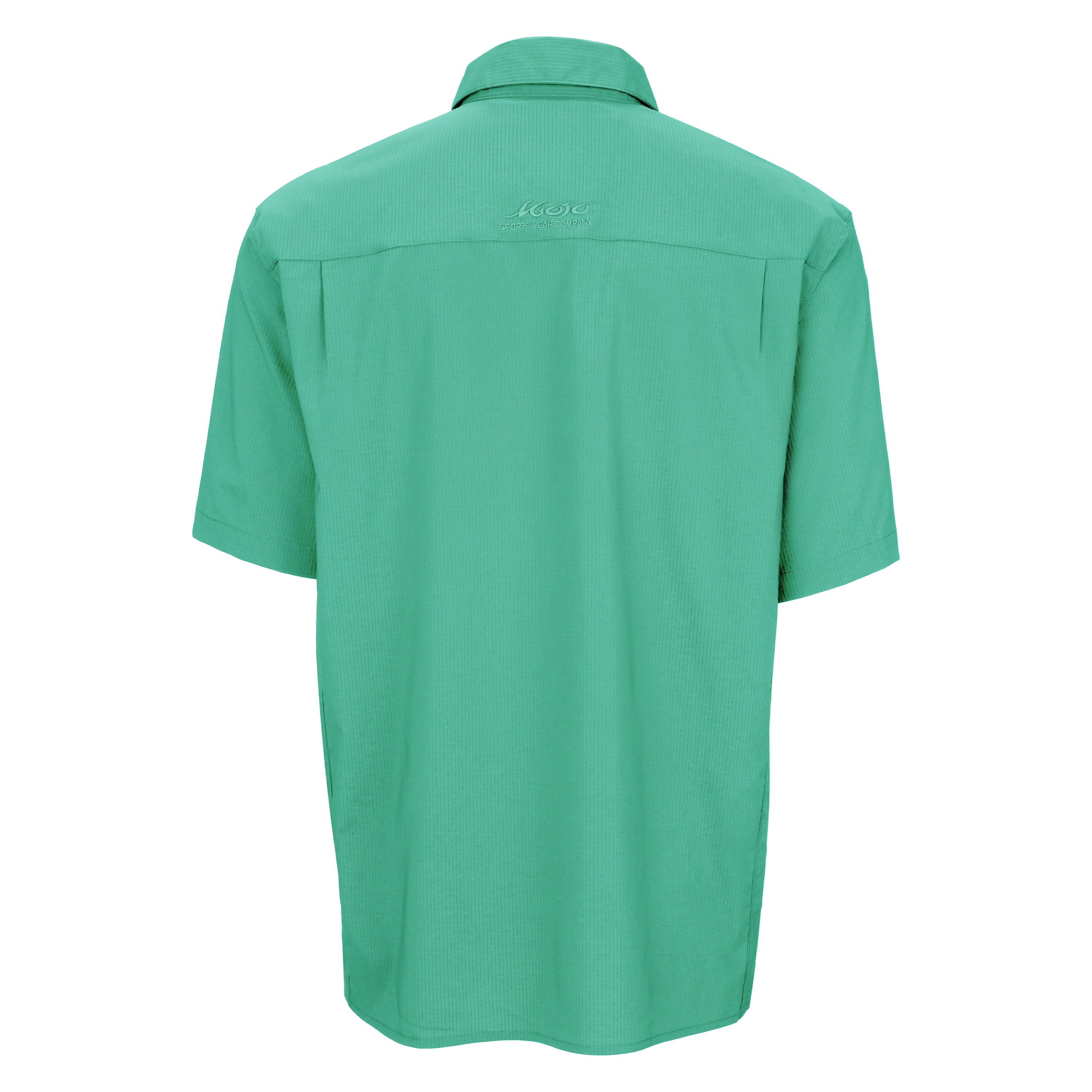 Green shirt on a white background