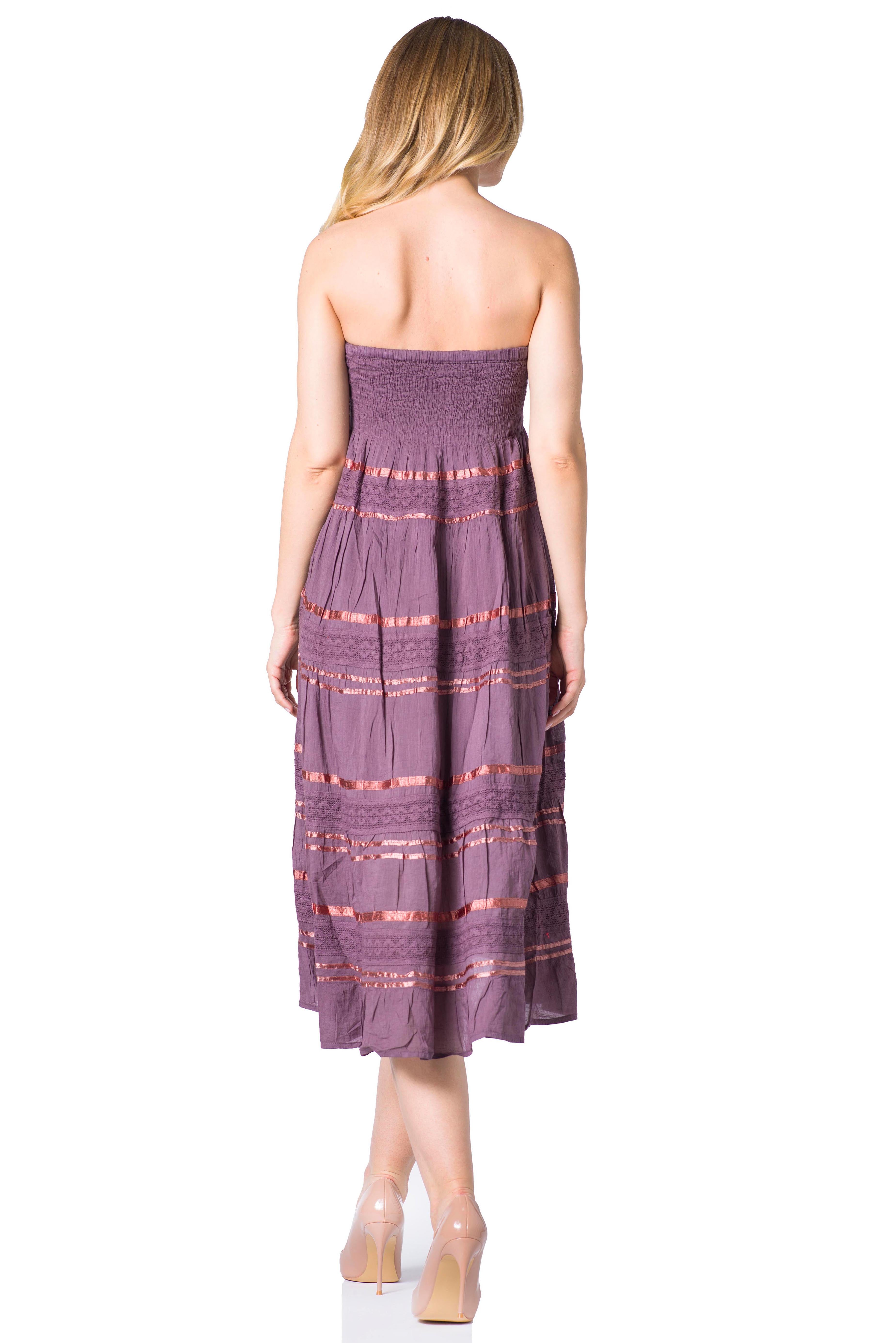 Sakkas - Lace and Ribbon Peasant Boho Skirt