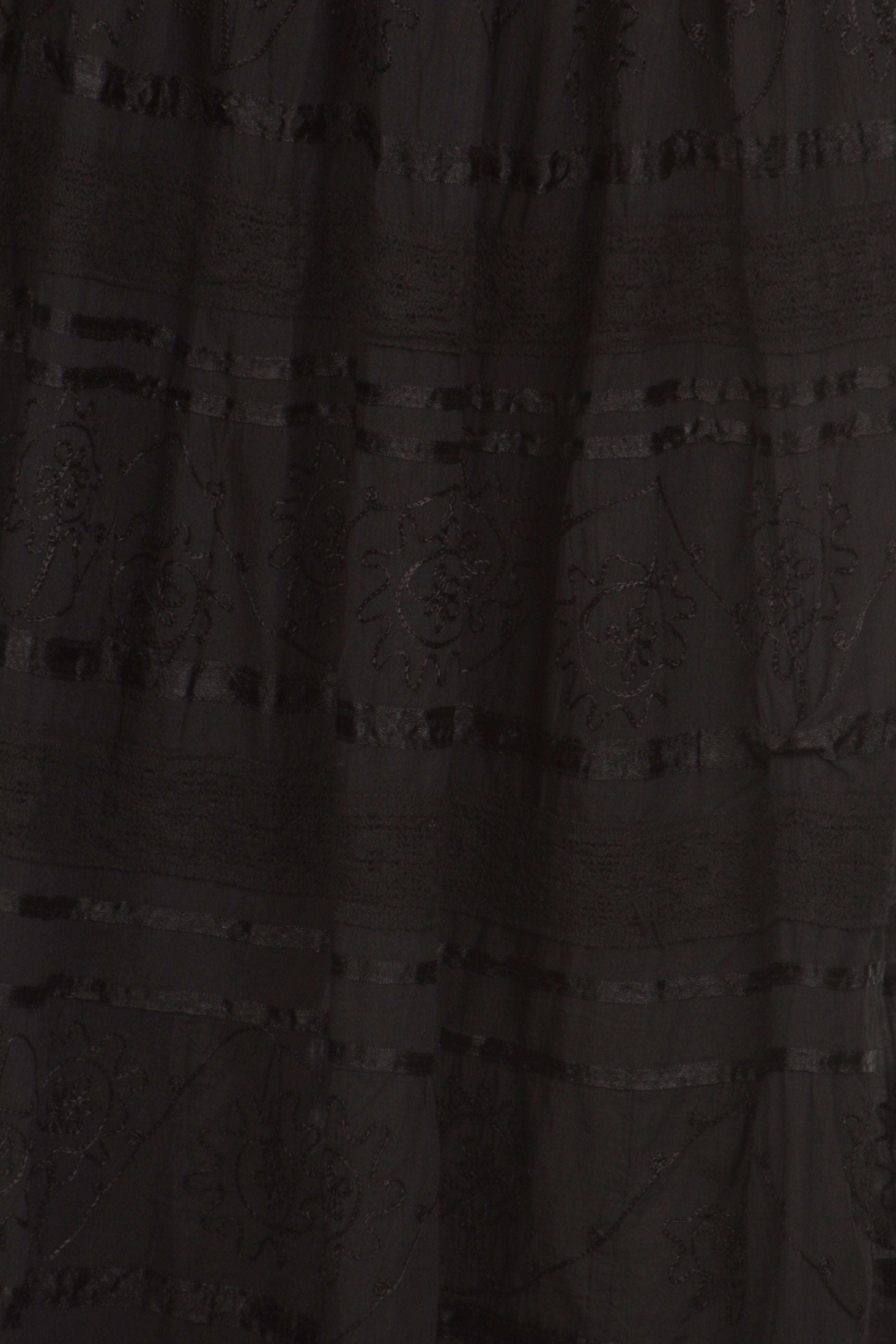 Sakkas - Lace and Ribbon Peasant Boho Skirt
