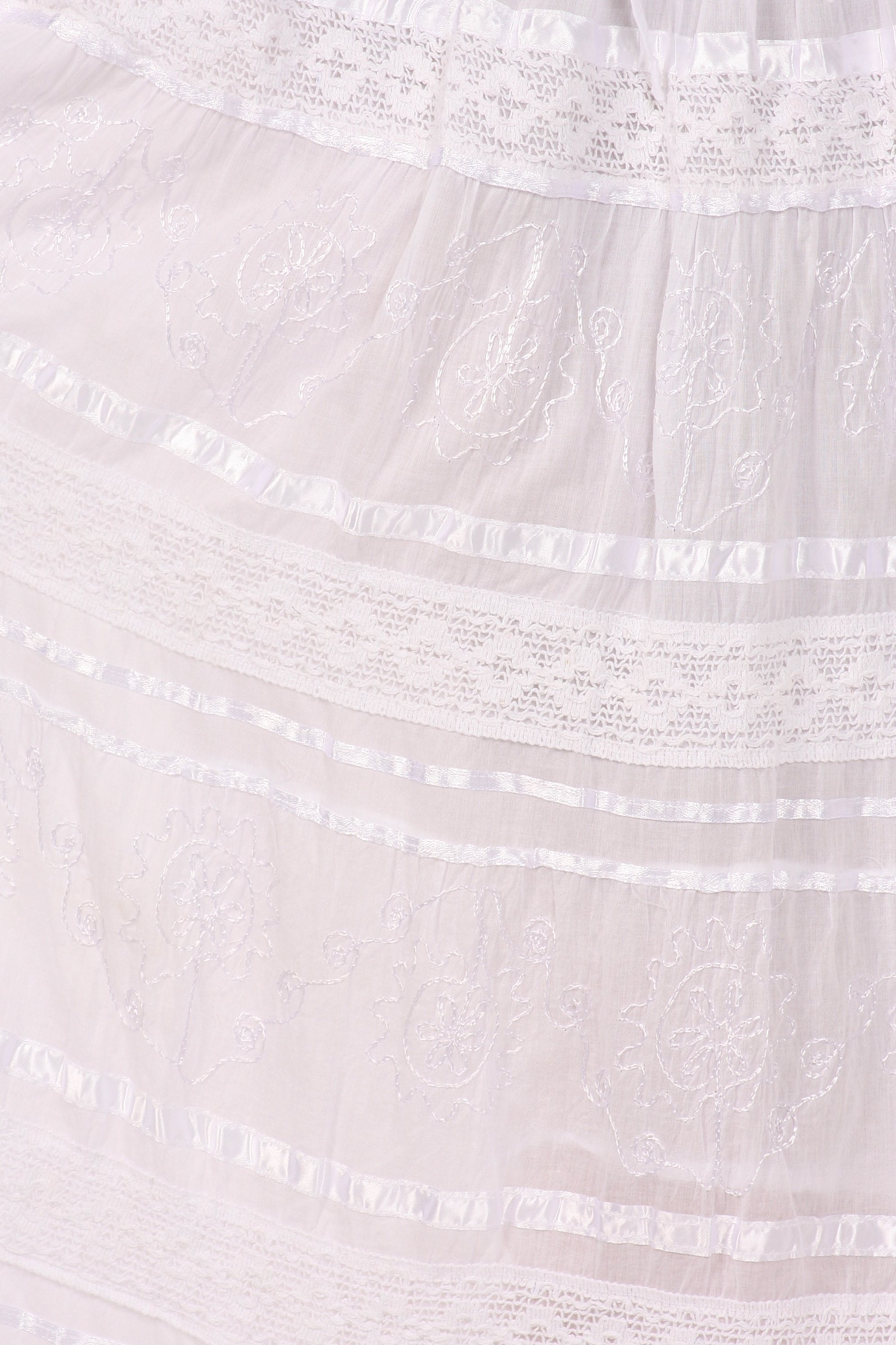 Sakkas - Lace and Ribbon Peasant Boho Skirt